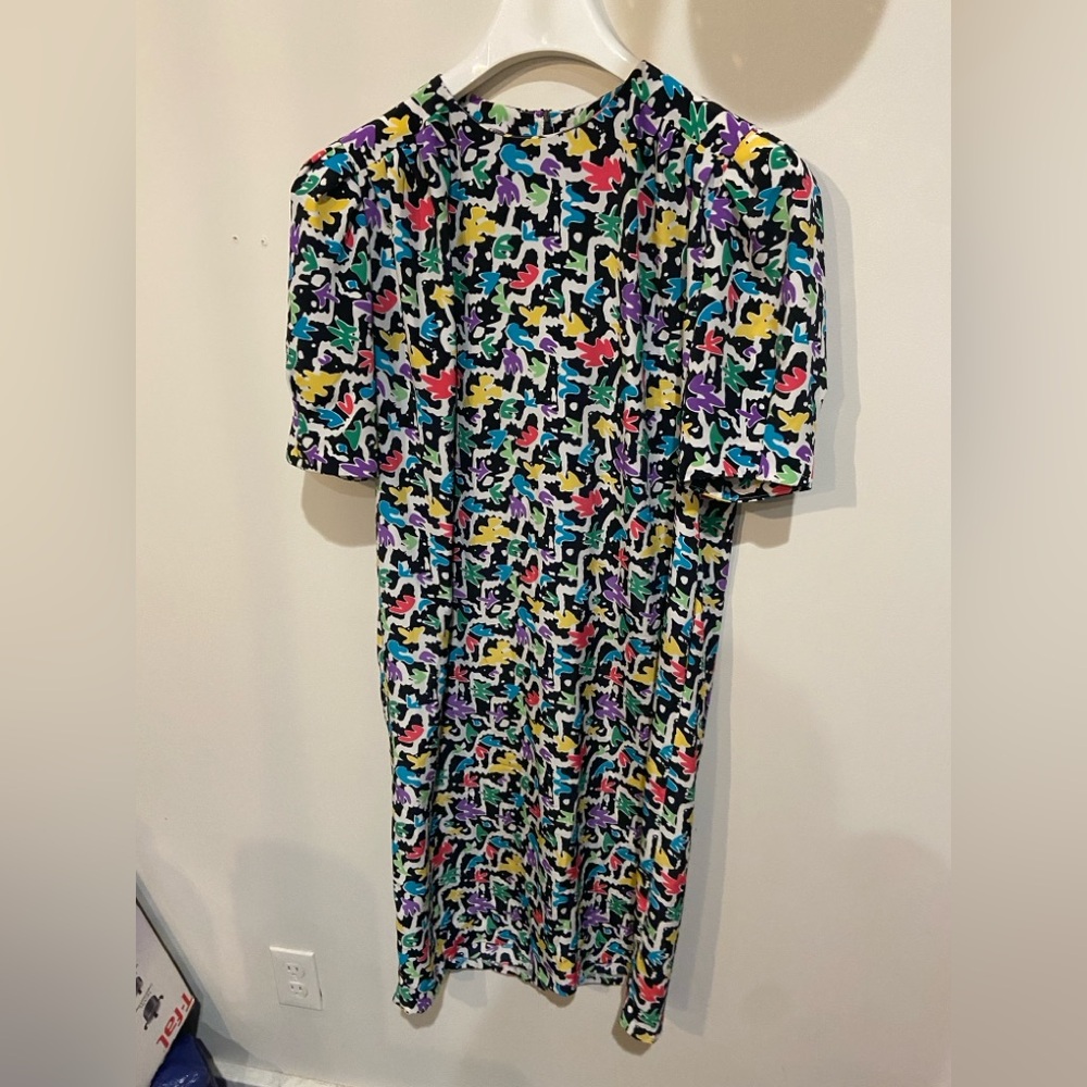 Colorful Patterned Dress - Picture 2 of 4